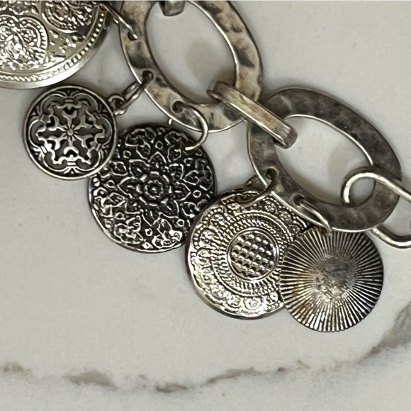 Lost in the 🔥 Multi-Textured Charm Bib Necklace - Picture 4 of 8